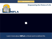 Tablet Screenshot of nifla.org